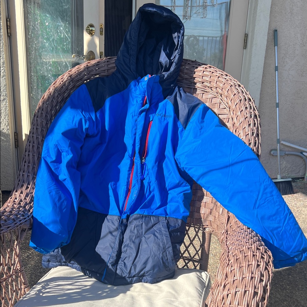 Snow Columbia Blue Hooded Jacket
